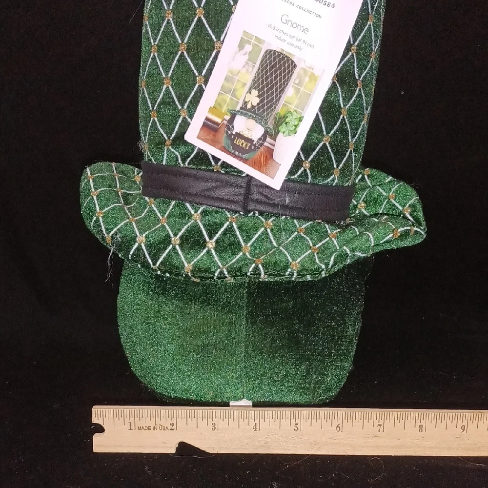 St. Patrick's Day Green Gnome 'Lucky' Tabletop Decoration